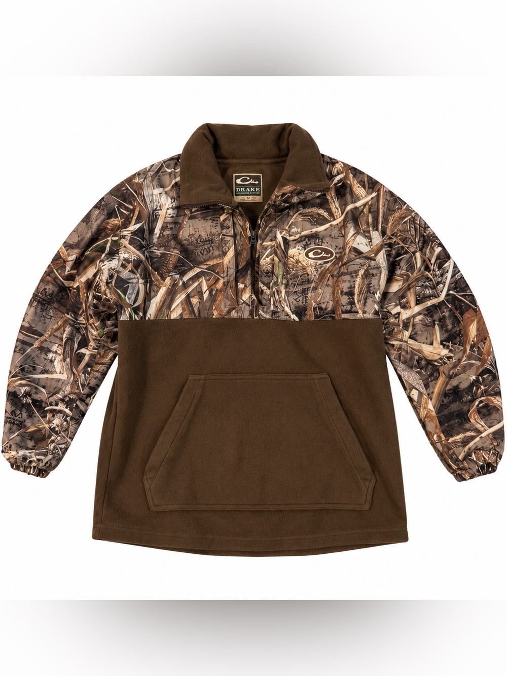 Drake Waterfowl Systems Realtree Max-5 Camo Fleece Pullover Jacket Size 16